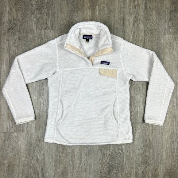 Patagonia Polartec Re-Tool Snap-T Fuzzy Fleece Thermal Pullover Size Small - Picture 2 of 7